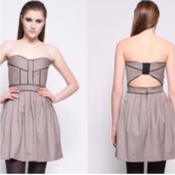 Valérie Dumaine Maura Dress strapless sweetheart neckline, made in Canada, sz M - Picture 16 of 16